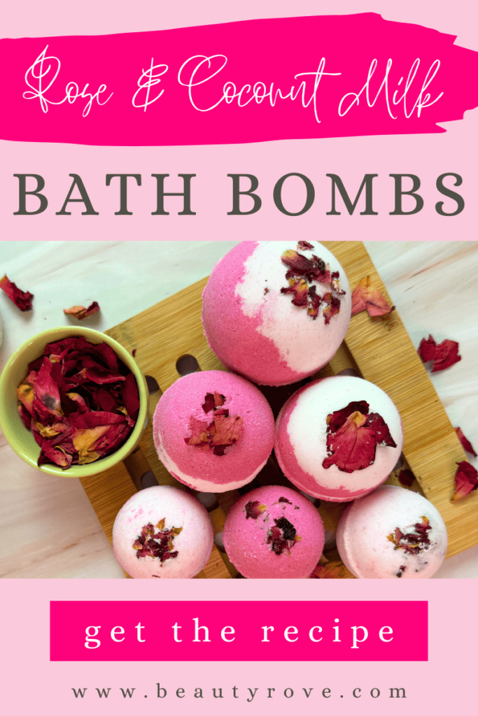 Easy DIY Rose and Coconut Milk Bath Bombs Recipe